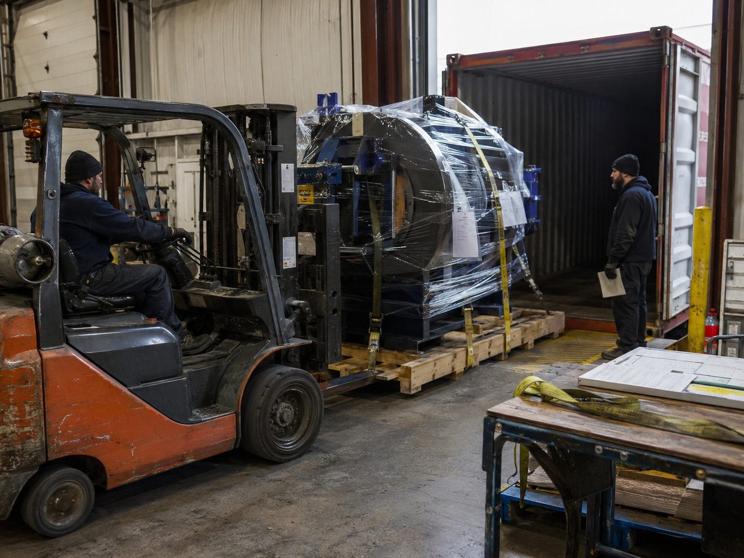 LEHUNDI industrial equipment dispatch and loading preparation